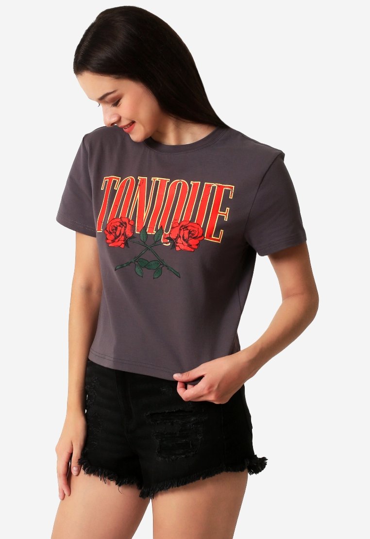 Rose -  Cropped T-shirt