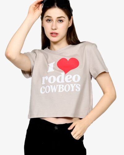 Cowboy -  Cotton Cropped T-shirt
