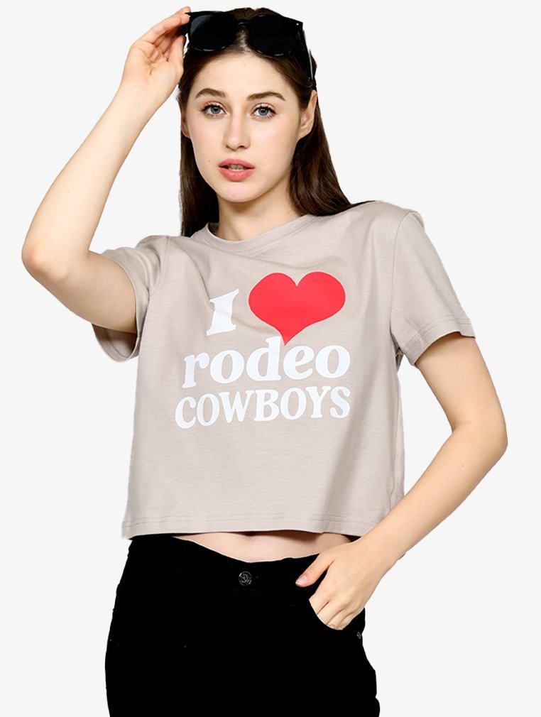 Cowboy -  Cotton Cropped T-shirt