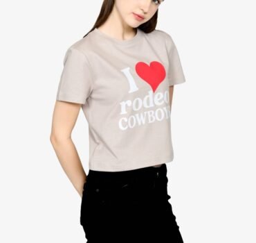 Cowboy –  Cotton Cropped T-shirt