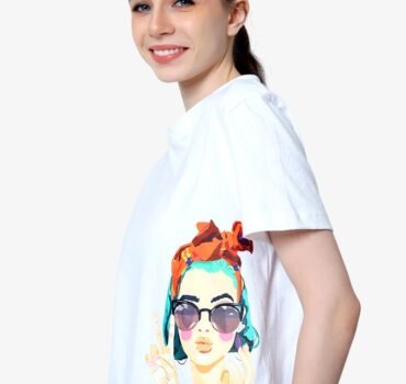 Delvie –  Cotton Cropped T-shirt