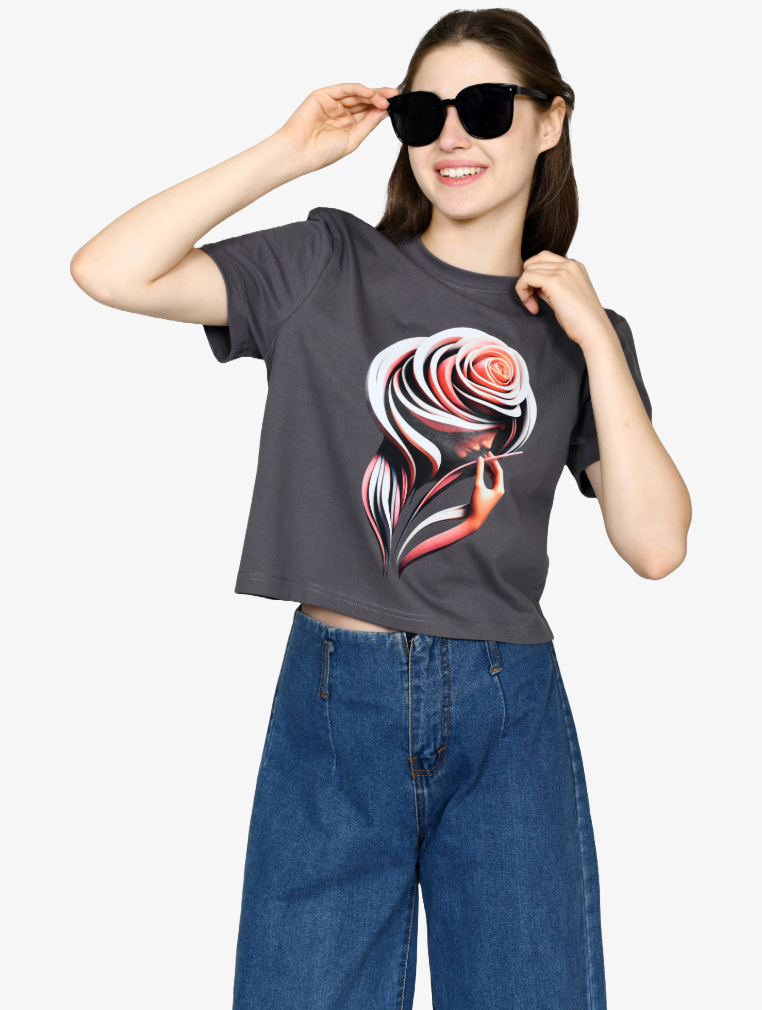 Violet -  Cropped T-shirt